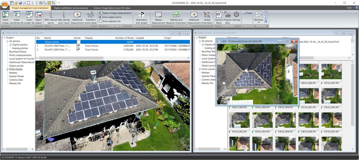 Application example: Roof surveying for photovoltaics with drone images
